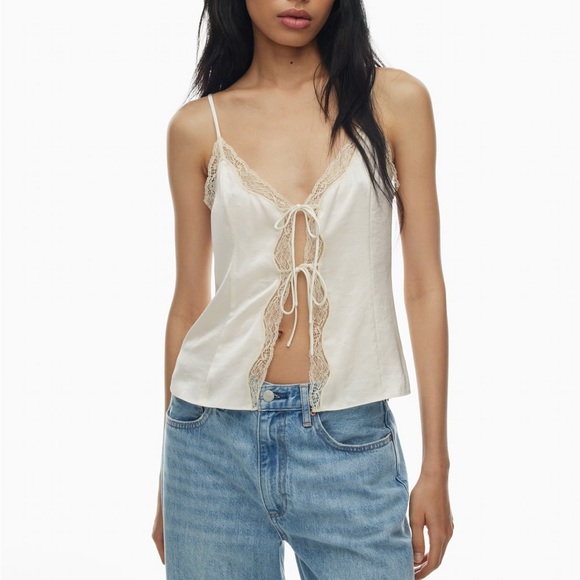 Aritzia Canary Satin Camisole - Picture 4 of 5